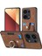Xiaomi Redmi Note 13 Pro 4g Kılıf Kart Yuvaları Için Kickstand-Kahverengi ile Retro Pu + Tpu Kapak (Yurt Dışından) 2