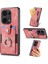 Xiaomi Redmi Note 13 Pro 4g Kılıf Kart Yuvaları Için Kickstand-Pembe ile Retro Pu + Tpu Kapak (Yurt Dışından) 1