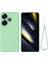 Xiaomi Poco F6 5g Kılıf El Kayışı-Yeşil ile Sıvı Silikon Düşme Önleyici Telefon Kılıfı Için (Yurt Dışından) 1