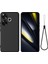 Xiaomi Poco F6 5g Kılıf El Kayışı ile Sıvı Silikon Düşme Önleyici Telefon Kılıfı-Siyah (Yurt Dışından) 1