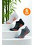 6'lı Bambu Renkli Spor Desenli Güçlendirilmiş Yıkamalı Kutulu Dikişsiz Nefes Alabilir Performans Sneaker Kısa Patik Erkek Çorap 3150 1