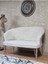 Ikili Teddy Gold Kaplama Telli Ayak Çay Seti Koltuk Ikili Berjer , Balkon, Salon, Ofis Krem Renk 110 x 49 Boyut/ebat 3