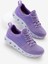 Unisex Lila Tasarım Termo Taban Şeritli Nefes Alabilen Kumaş Bağcıklı Spor Ayakkabı 1