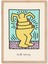 Keith Haring - Man - Doğal Ahşap Çerçeveli Tablo 3