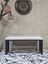 Siyah Boyalı Içi Kareli Diktörtgen 100 cm x 40 cm Oturak Puf - Bench - Makyaj Oturağı - Oturak Krem Renk 100 x 40 Boyut/ebat 2