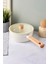 Cookwood Beige Indüksiyon Tabanlı Ahşap Saplı Kapaklı Seramik Tencere 20 cm 1