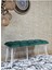 Metal Beyaz Tel Ayaklı 100 cm Puf Bench - Puf - Bench - Oturak - Mutfak Oturağı - Antre Oturağı Yeşil Renk 100 x 40 Boyut/ebat 3