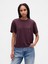 Kadın Bordo Supima® Pamuk Relaxed T-Shirt 1
