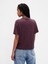 Kadın Bordo Supima® Pamuk Relaxed T-Shirt 3
