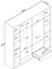 BA134 Geniş Gardırop Elbise Dolabı 6 Kapaklı 2 Çekmeceli 14 Raflı 2 Askılı Beyaz 2