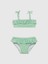 Kız Bebek Yeşil Fırfırlı Bikini Takımı 1