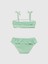 Kız Bebek Yeşil Fırfırlı Bikini Takımı 2
