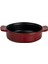 Döküm Yuvarlak Güveç Kabı Döküm Demir Yekpare Çift Kulplu ÇAP(Ø)14CM.-BORDO 1