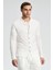 Ajur Örgü Detaylı Ipek Karışım Beyaz Triko Gömlek 4