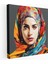 Anadolu Duvar Dekorasyonu - Geleneksel Kıyafetli Anadolu Kadını Portresi Pop Art Tasarımı - Kanvas Tablo Ev Dekorasyonu Için Anatolia 1