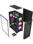 PB-PS7840B 600W Temperli Camlı 4*12CM Rainbow Fanlı Mesh Mid-T Atx Gaming Siyah Kasa 3
