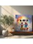 Suluboya Mickey ve Minnie El Ele Tutuşan Kanvas Tablo 2