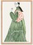 Green Silhouette - Doğal Ahşap Çerçeveli Tablo - Curated By Push 3