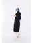 Hira Balon Kol Midi Boy Sade Basic Sweatshirt - 03031-1.003 - Siyah 2
