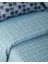 Dotty Gingham Kolay Ütülenir Tek Kişilik Nevresim Takımı 160X220 cm Koyu Mavi-Yeşil 6