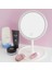 LED Işıklı & Dokunmatik ve Organizerli Şarjlı Oval Makyaj Aynası 5