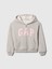 Kız Çocuk Gri Gap Logo Heritage Fermuarlı Sweatshirt 1