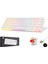 Rol Red Switch Mini Rainbow Oyun Klavyesi Gaming Mekanik 62 Tuşlu 12 Rgb LED USB Kablosu Beyaz 1