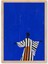 Celestial Stripes - Doğal Ahşap Çerçeveli Tablo - Soyut Figüratif Poster 3
