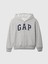 Erkek Çocuk Gri Relaxed Gap Logo Fermuarlı Sweatshirt 1