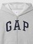 Erkek Çocuk Gri Relaxed Gap Logo Fermuarlı Sweatshirt 2
