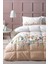 Çift Kişilik Pamuk-Polyester Uyku Seti 195x215 cm Spring Garden Somon Çiçek Desenli, Makinede Yıkanabilir Konforlu Tasarım 2
