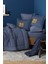 Motto Cotton Comfort Çift Kişilik Uyku Seti – %60 Pamuk %40 Polyester, 200x220 cm, İndigo Düz Desen Lastikli Çarşaf 8