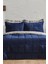 Celina Çift Kişilik Uyku Seti – %100 Pamuk-Polyester, 195x215 cm, Klasik Lacivert Desen, Günlük Konfor 6
