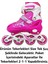 Çocuk Pateni Işıklı Çantalı Numara Ayarlanabilen Tek Sıra ve 2+1+1 Teker Paten Pembe Medium 34-37 5