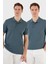 Pamuk Regular Fit Düğmeli 2'li Paket Polo Yaka T Shirt Erkek POLO YAKA T SHİRT 5902127S2 1