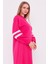 Gupse Kolları Şeritli Eteği Detaylı Spor Elbise - 71079-1.025 - Fuşya 4