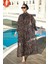 Remsa Tesettür Mayo Üzerine Tek Kaftan Kimono Pareo Yaprak Tema RP004B Zeynep 1