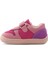 Bob Hakiki Deri Pembe Mor Barefoot Cırtlı Lastikli Bebek Sneaker Ayakkabı 4