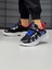 Unisex Bantlı Faylon Taban Çocuk Spor Ayakkabı-Siyah-Beyaz 2