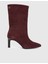Alvina Hakiki Süet Deri Bordo Kadın Topuklu Bot 3