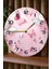 Mdf Duvar Saati Pembe Kelebek Desenli – 33X33 cm SDW393 2