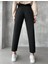 Kadın Solmayan Siyah Yüksel Bel Mom Jeans Boyfrend Pantolon 3