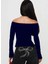 Madonna Yaka Yırtmaç Detaylı Uzun Kollu Bluz 5