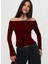 Madonna Yaka Yırtmaç Detaylı Uzun Kollu Bluz 1
