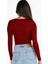 Kare Yaka Uzun Kollu Crop Bluz – Esnek Kumaş, Modern Stil 6