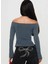 Madonna Yaka Yırtmaç Detaylı Uzun Kollu Bluz 4