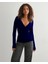Uzun Kollu V Yaka Kruvaze Bluz 1
