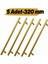 Mobilya Kulp Mutfak Dolap Çekmece Dolabı Kapak Kulpları Kulbu Gold Altın 320 mm 32 cm Metal (5 Adet) 1