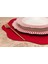 Kırmızı Deri Amerikan Servis / Supla / Placemats 2
