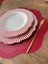 Kırmızı Deri Amerikan Servis / Supla / Placemats 4